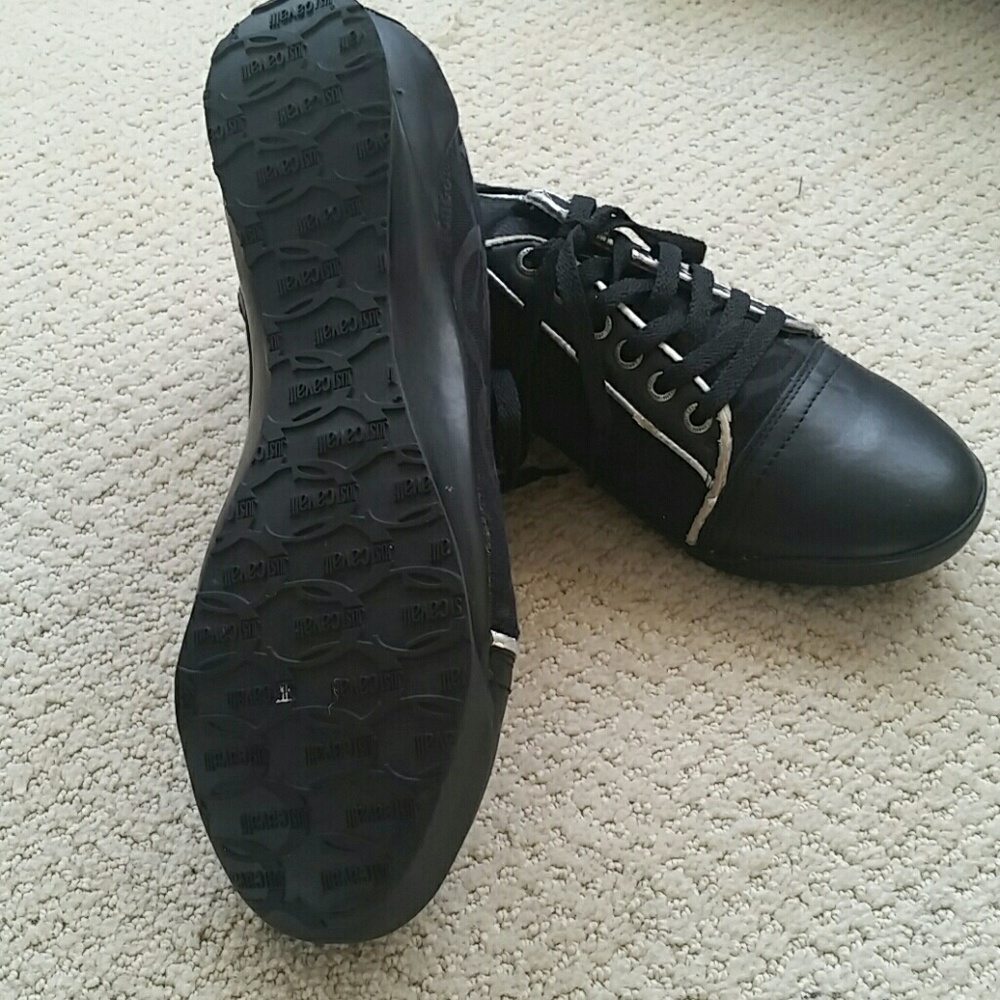 Black sneakers